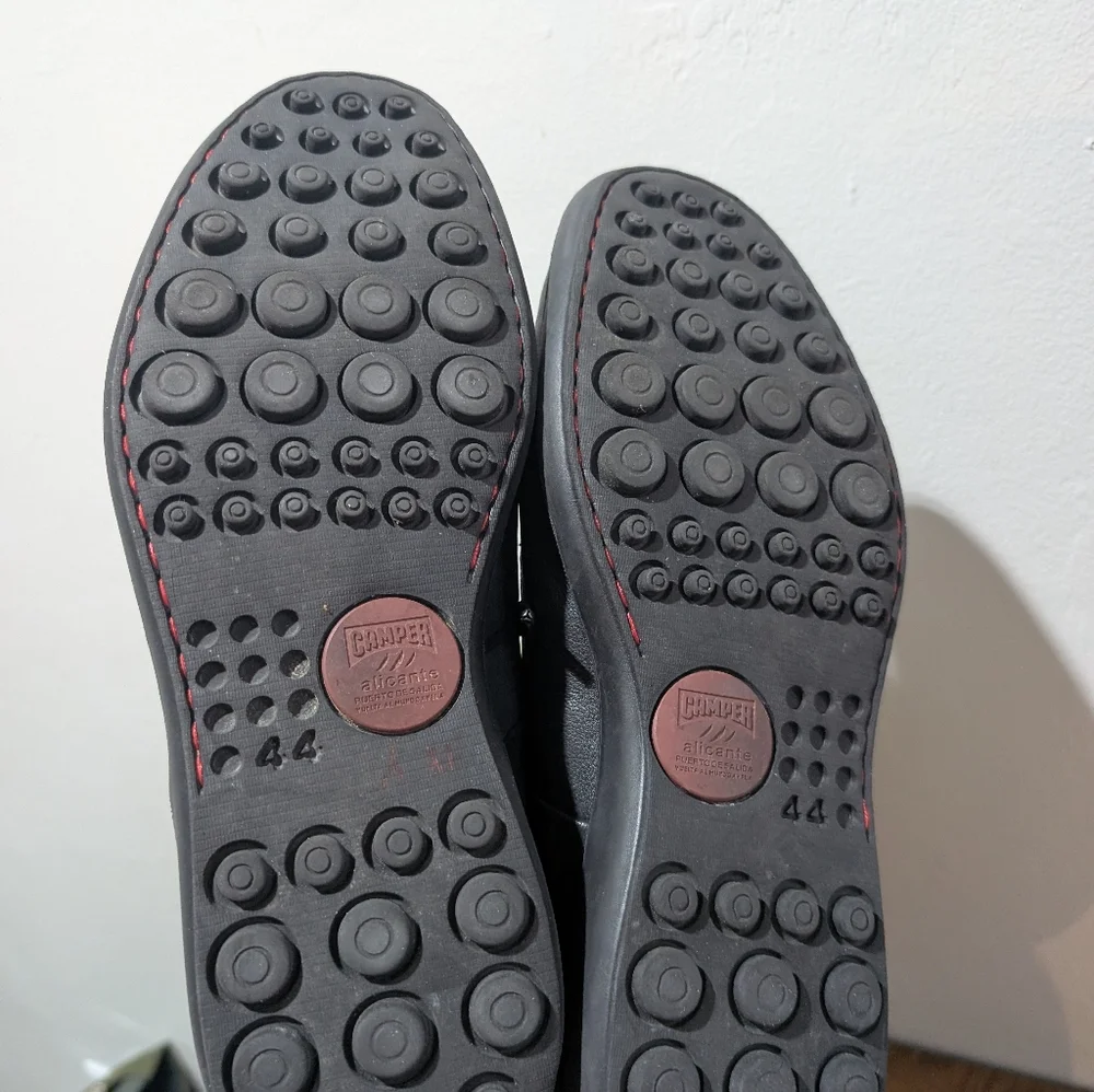 Camper Atom Men's Work Shoe‎ Size 10.5 Black Leather Lace Up